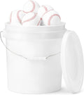 Bucket of Practice Baseballs, 24 Count, Regulation Size 9-inch, Youth League