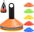 Disc Cones, Agility Soccer Cones with Carry Bag and Holder | for Sports Training, Football, Soccer, Basketball, Coaching, Practice Equipment