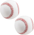 Blank Standard Baseball Balls, Official Size 9 Inch Leather Covered Practice Baseball Training Ball for League Play, Pitching, Hitting, Batting, Fielding, Autograph